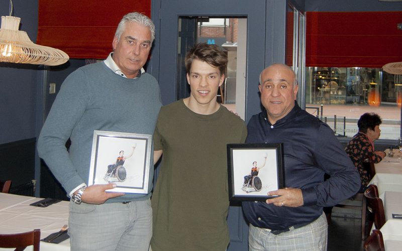 Ristorante Mediterraneo en Autobedrijf Vos steunen Jop van der Laan